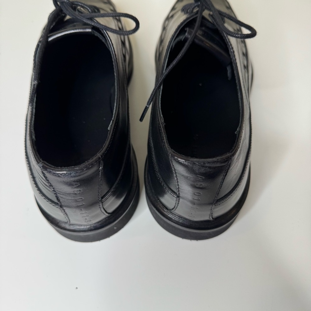 ALL SAINTS Black Topper Pointed Toe Derby Dress Shoes Mens eu 46 NWOT - Picture 9 of 15